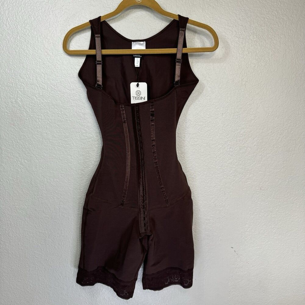 Tissini Faja Cristal XXL Brown Colombian Shapewear Smoothing Post Op Compression
